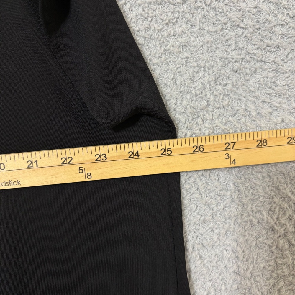 Work Casual Black Tunic Top Plus Size 2X Stretch Minimalist Layering Blouse - Picture 9 of 10